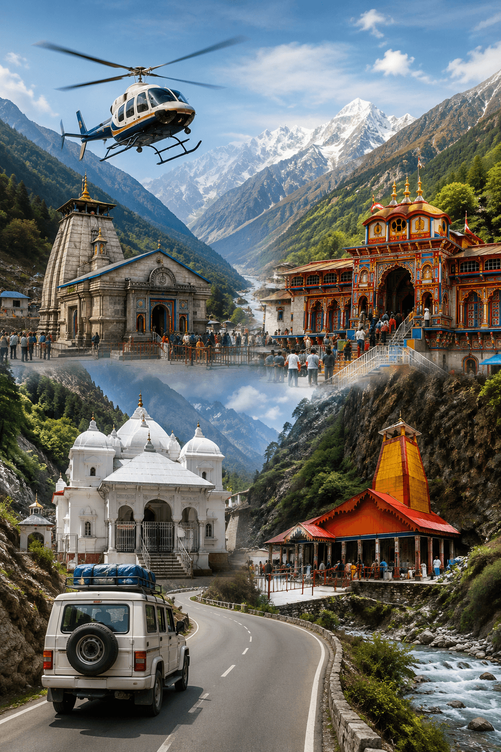 Char Dham Travel by Helicopter or Road? A Complete Guide